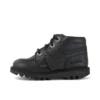 Kickers Kick Hi Zip Leder Alternative Schwarz für Kleinkinder (Unisex)