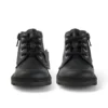 Kickers Kick Hi Zip Leder Alternative Schwarz für Kleinkinder (Unisex)