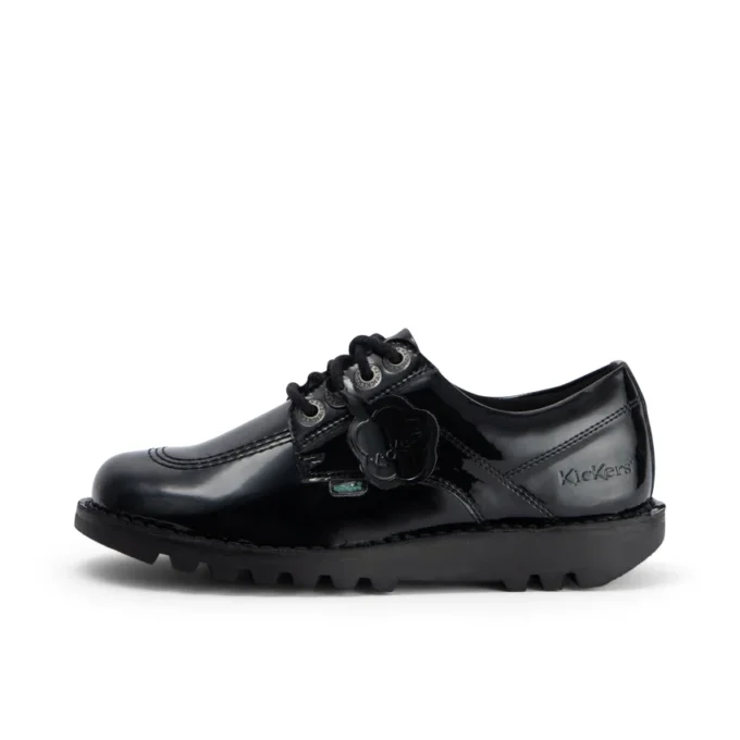 Kickers Kick Lo für Damen aus Leder und Lackleder, schwarz Kickers Kick Lo für Damen aus Leder und Lackleder, schwarz