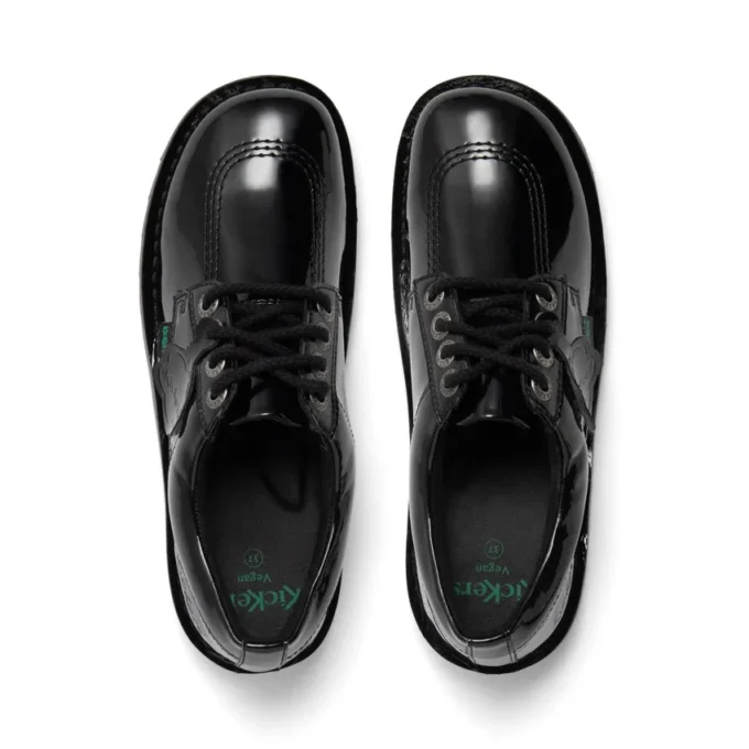Kickers Kick Lo für Damen aus Leder und Lackleder, schwarz Kickers Kick Lo für Damen aus Leder und Lackleder, schwarz