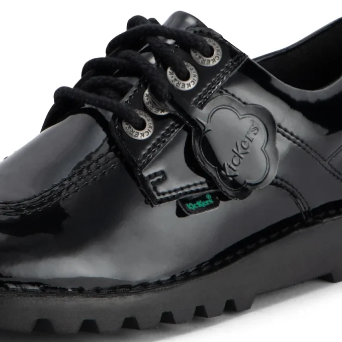 Kickers Kick Lo für Damen aus Leder und Lackleder, schwarz Kickers Kick Lo für Damen aus Leder und Lackleder, schwarz