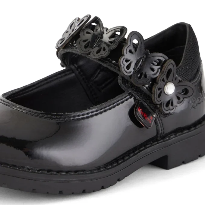 Kickers Lachly Butterfly MJ für Mädchen, Lackleder, schwarz Kickers Lachly Butterfly MJ für Mädchen, Lackleder, schwarz