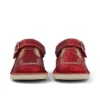 Kickers Unisex Kick T-Bar Glitzer-Schuhe für Kleinkinder, rot