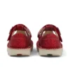 Kickers Unisex Kick T-Bar Glitzer-Schuhe für Kleinkinder, rot