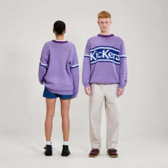 Kickers Unisex-Pullover für Erwachsene mit Brustlogo, lila