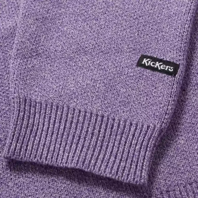 Kickers Unisex-Pullover für Erwachsene mit Brustlogo, lila Kickers Unisex-Pullover für Erwachsene mit Brustlogo, lila