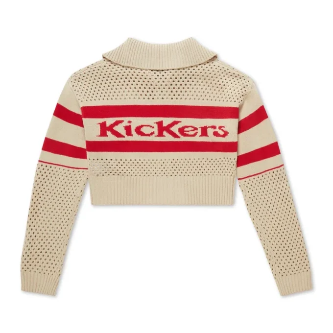 Kickers Zip-Through-Strickjacke für Damen, Weiß Kickers Zip-Through-Strickjacke für Damen, Weiß
