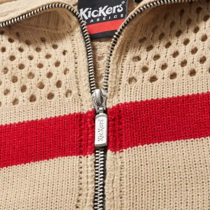 Kickers Zip-Through-Strickjacke für Damen, Weiß Kickers Zip-Through-Strickjacke für Damen, Weiß