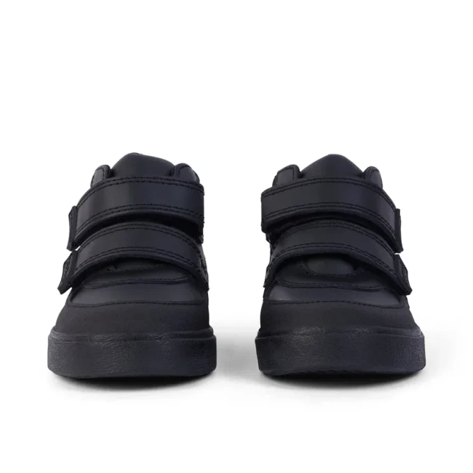 Kleinkind-Jungen Tovni Scuff Hi Leder Schwarz