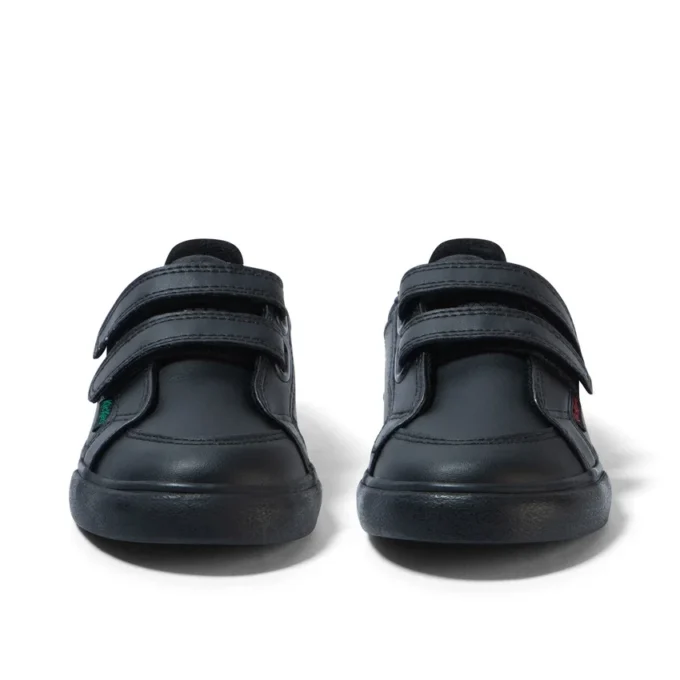 Kleinkind-Jungen Tovni Twin Vel Leder Schwarz