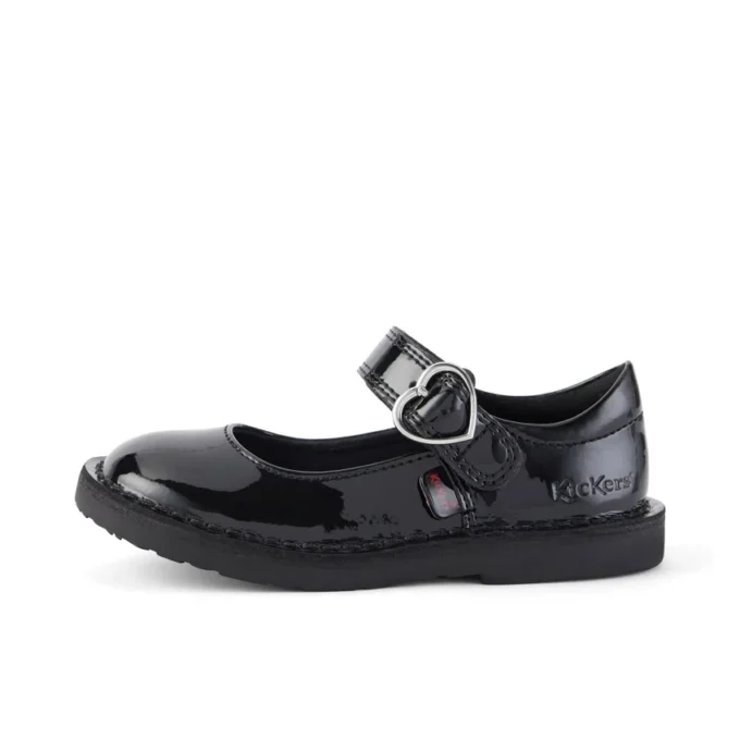 Kleinkind-Mädchen Adlar Heart Mj Lackleder Schwarz Kleinkind-Mädchen Adlar Heart Mj Lackleder Schwarz