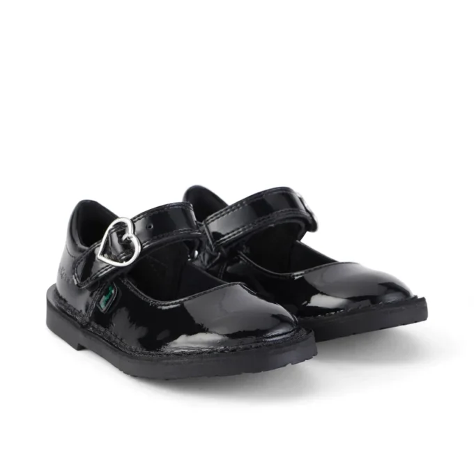 Kleinkind-Mädchen Adlar Heart Mj Lackleder Schwarz Kleinkind-Mädchen Adlar Heart Mj Lackleder Schwarz