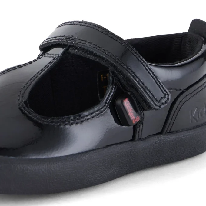 Kleinkind-Mädchen Kariko T-Strap Lackleder Schwarz Kleinkind-Mädchen Kariko T-Strap Lackleder Schwarz