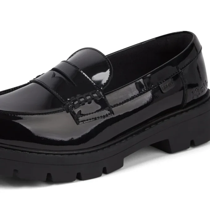 Kori Loafer für Damen aus Lackleder, schwarz