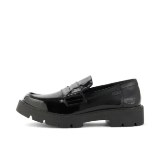 Kori Loafer für Damen aus Leder, schwarz