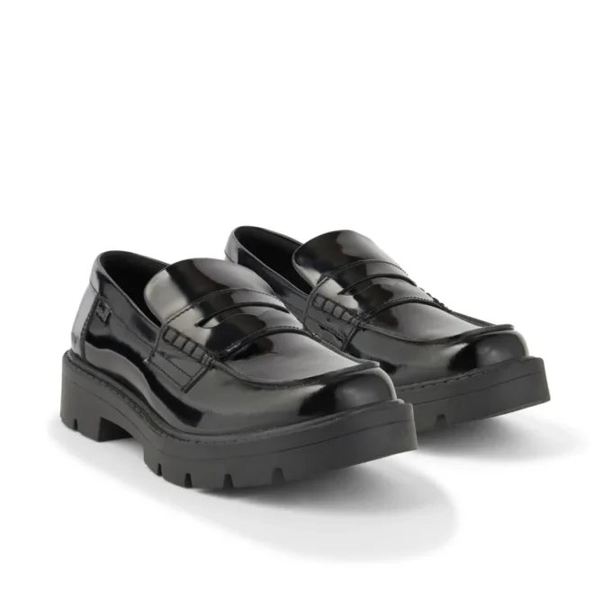 Kori Loafer für Damen aus Leder, schwarz
