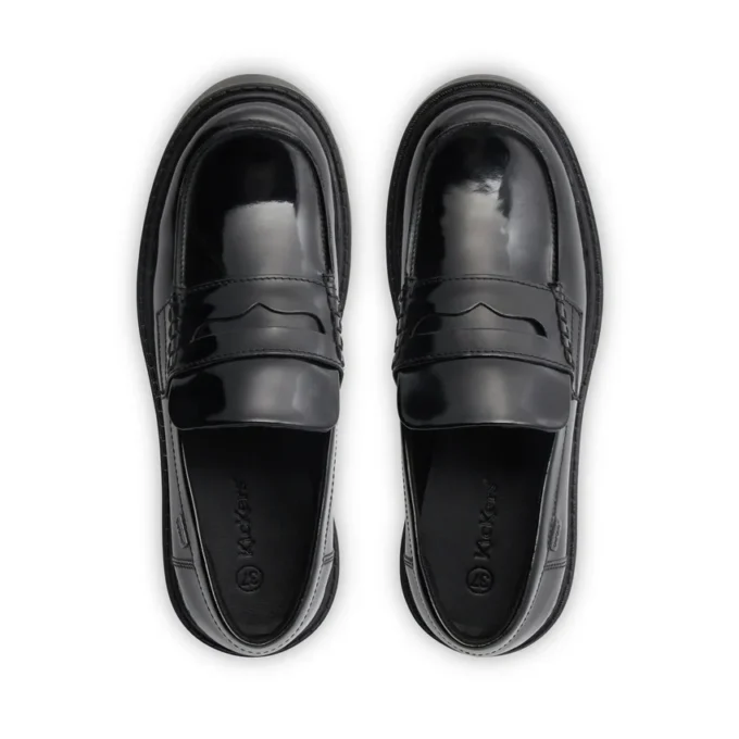 Kori Loafer für Damen aus Leder, schwarz