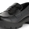 Kori Loafer für Damen aus Leder, schwarz