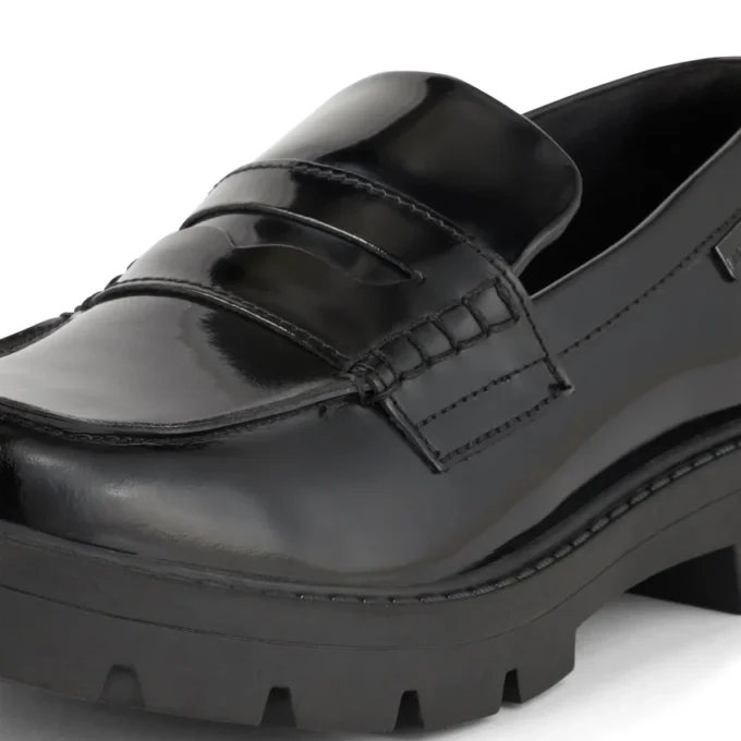 Kori Loafer für Damen aus Leder, schwarz