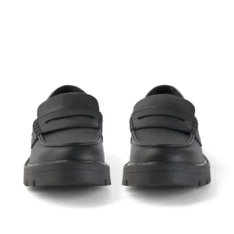 Kori Loafer für Damen aus Lederimitat, schwarz