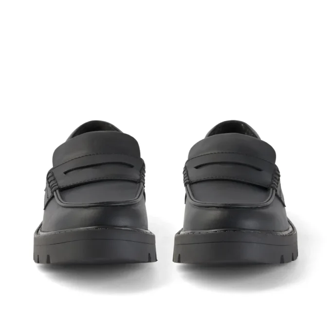 Kori Loafer für Damen aus Lederimitat, schwarz