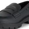 Kori Loafer für Damen aus Lederimitat, schwarz