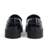 Kori Loafer für Damen, Leder, schwarz, mit Nieten
