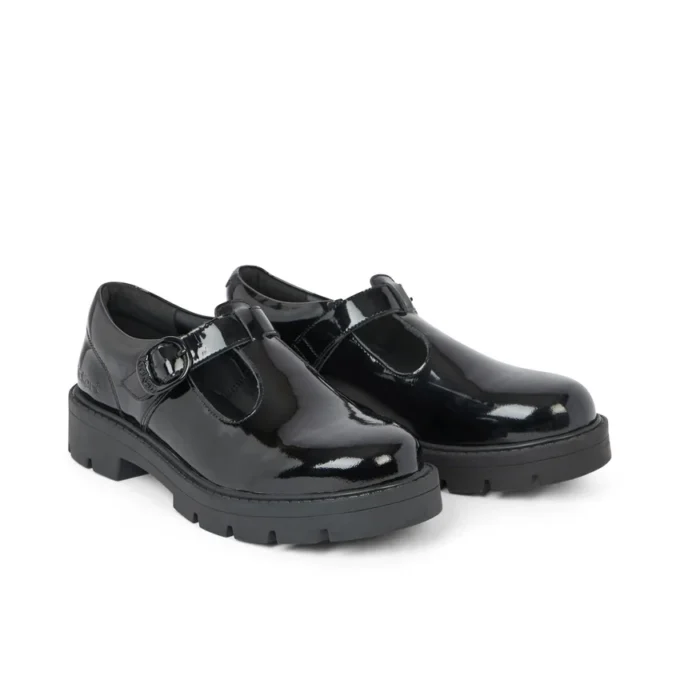 Kori T-Bar für Damen aus Lackleder, schwarz