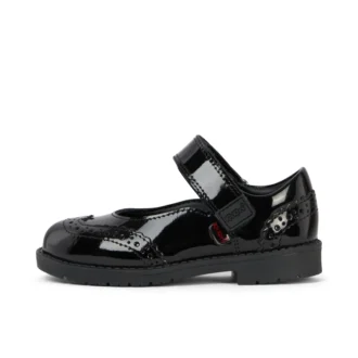 Lachly Mj Brogue Lackleder Schwarz für kleine Mädchen