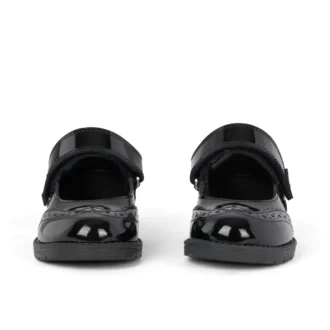Lachly Mj Brogue Lackleder Schwarz für kleine Mädchen