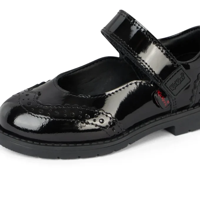 Lachly Mj Brogue Lackleder Schwarz für kleine Mädchen Lachly Mj Brogue Lackleder Schwarz für kleine Mädchen