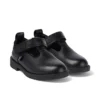 Lachly T-Bar Leder Schwarz für kleine Mädchen Lachly T-Bar Leder Schwarz für kleine Mädchen
