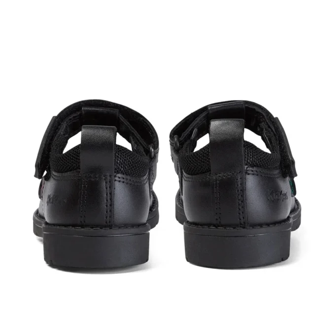 Lachly T-Bar Leder Schwarz für kleine Mädchen Lachly T-Bar Leder Schwarz für kleine Mädchen