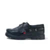 Lennon-Bootsschuh für Erwachsene, Unisex, Leder, Schwarz Lennon-Bootsschuh für Erwachsene, Unisex, Leder, Schwarz