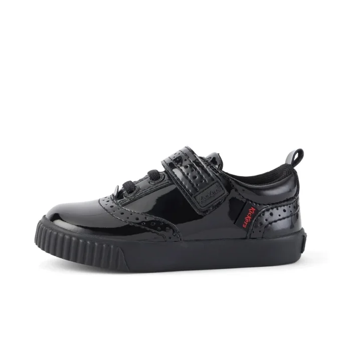 Tovni Brogue-Schuhe für Kleinkinder, Mädchen, Lackleder, schwarz Tovni Brogue-Schuhe für Kleinkinder, Mädchen, Lackleder, schwarz