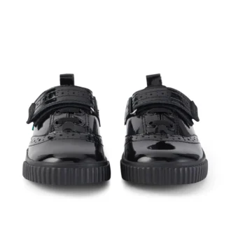 Tovni Brogue-Schuhe für Kleinkinder, Mädchen, Lackleder, schwarz