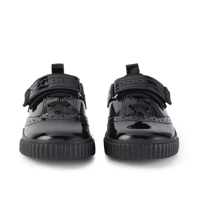 Tovni Brogue-Schuhe für Kleinkinder, Mädchen, Lackleder, schwarz Tovni Brogue-Schuhe für Kleinkinder, Mädchen, Lackleder, schwarz