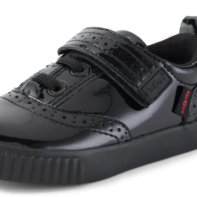 Tovni Brogue-Schuhe für Kleinkinder, Mädchen, Lackleder, schwarz Tovni Brogue-Schuhe für Kleinkinder, Mädchen, Lackleder, schwarz