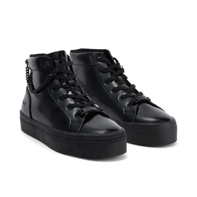 Tovni Hi Stack Chain für Jugendliche und Damen, Lackleder, schwarz Tovni Hi Stack Chain für Jugendliche und Damen, Lackleder, schwarz