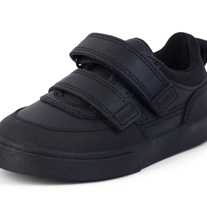 Tovni Scuff Lo Leder für Jungen, schwarz