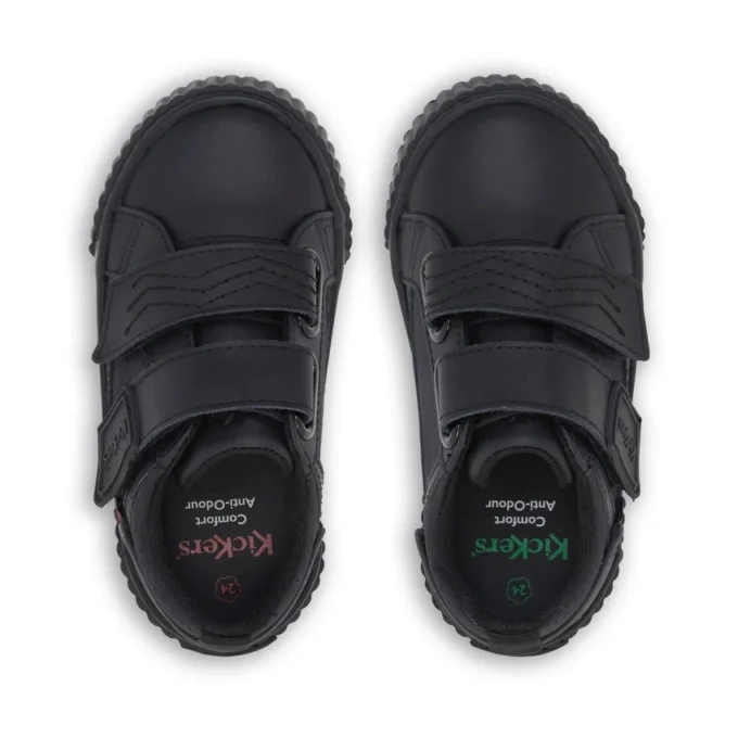 Tovni Twin Flex Leder für kleine Jungen, schwarz