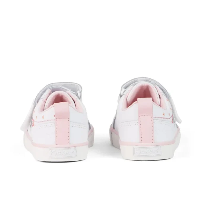 Tovni Twin Happy Sneakers für Mädchen im Kleinkindalter, Leder, Weiß Tovni Twin Happy Sneakers für Mädchen im Kleinkindalter, Leder, Weiß