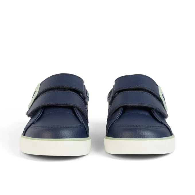 Tovni Twin ZigZag Sneaker für Jungen, Leder, Marineblau