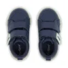 Tovni Twin ZigZag Sneaker für Jungen, Leder, Marineblau
