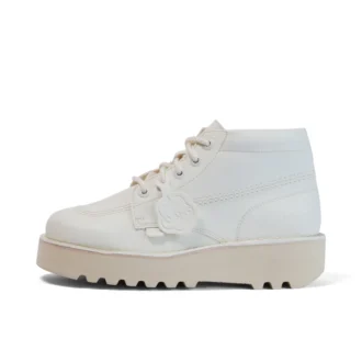 Unisex Kick Hi Stack aus Kunstleder für Erwachsene, Weiß