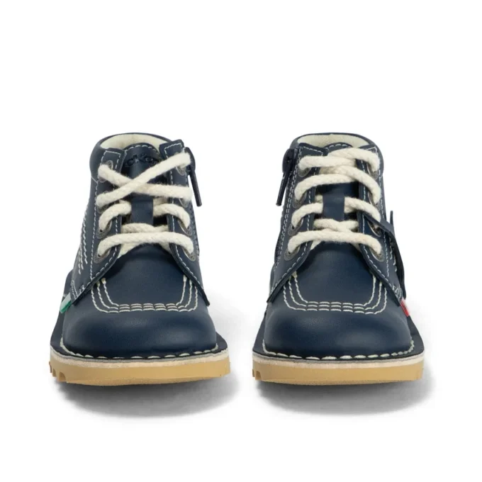 Unisex-Kick Hi Zip-Stiefel für Kleinkinder aus Lederalternative, marineblau Unisex-Kick Hi Zip-Stiefel für Kleinkinder aus Lederalternative, marineblau