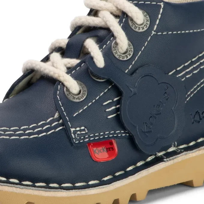 Unisex-Kick Hi Zip-Stiefel für Kleinkinder aus Lederalternative, marineblau Unisex-Kick Hi Zip-Stiefel für Kleinkinder aus Lederalternative, marineblau