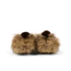 Unisex-Kick Mule-Pantolette für Erwachsene mit Fellbesatz, Mains, hellbraun Unisex-Kick Mule-Pantolette für Erwachsene mit Fellbesatz, Mains, hellbraun