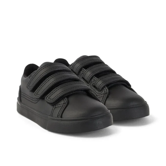 Unisex-Kinderschuhe Tovni Trip aus Lederalternative, schwarz Unisex-Kinderschuhe Tovni Trip aus Lederalternative, schwarz