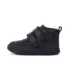 Unisex-Kinderstiefel Playflex Hi Vel Leder Schwarz Unisex-Kinderstiefel Playflex Hi Vel Leder Schwarz